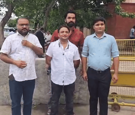 Parents and teachers from Sitapur were present during the hearing in the Lucknow High Court on the appeal of the children.