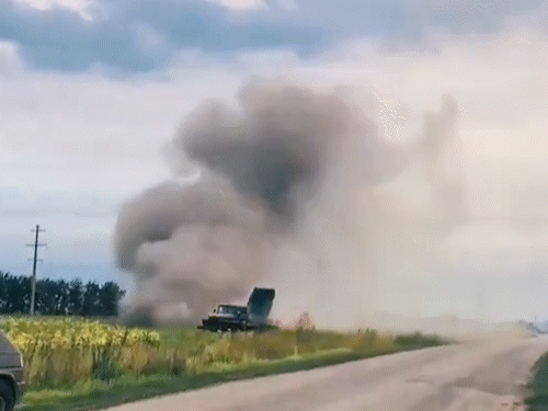 Cambodia fired several BM21 rockets on Thursday in response to Thailand's air strikes.