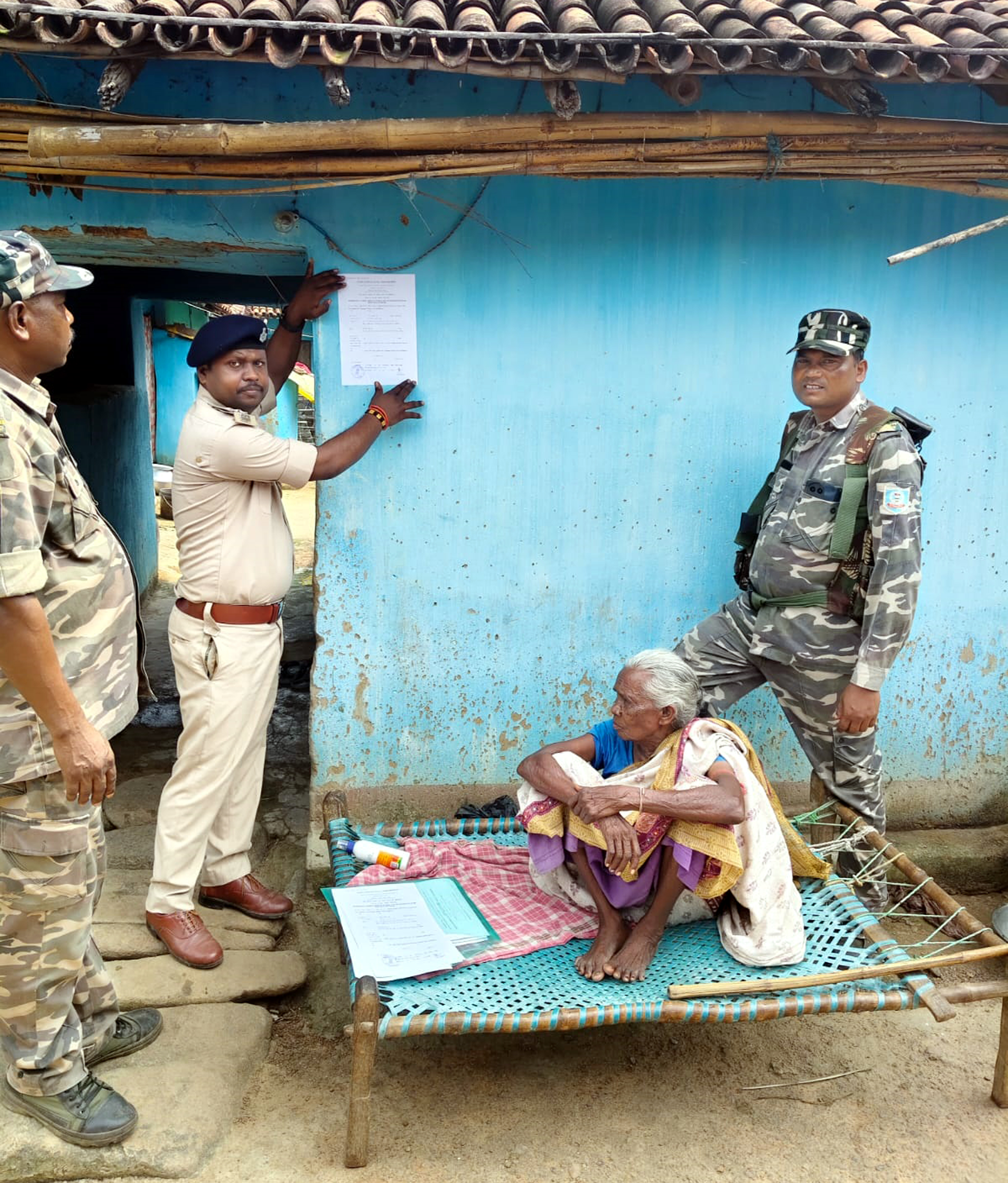 Police pasted the poster at the house of Maoist Bulbul with drums and ...