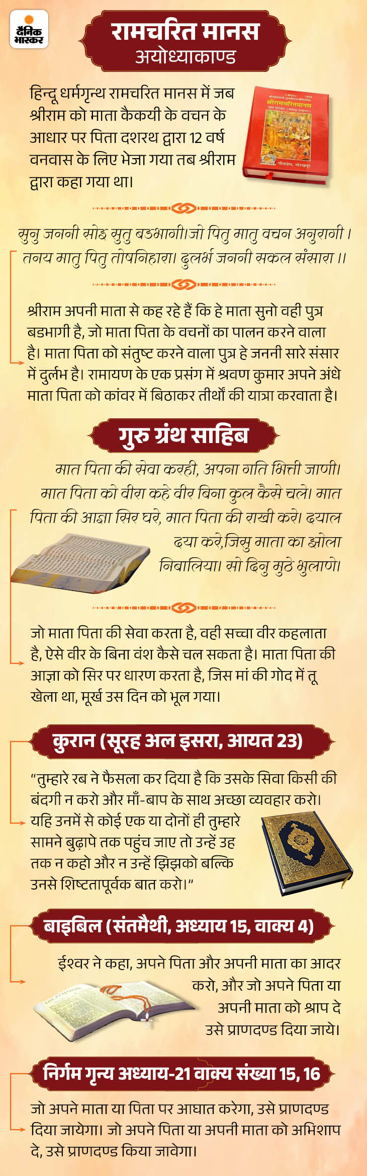जज एल डी सोलंकी ने अपने फैसले में धर्मग्रंथों के संदर्भों का उल्लेख किया।