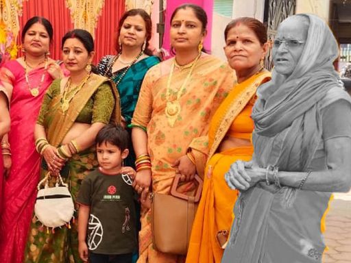 मृतक ऊषा पचौरी (ब्लैक एंड व्हाइट) जिन्होंने बेटे को उस समय गोद लिया जब वो 2 साल का था।