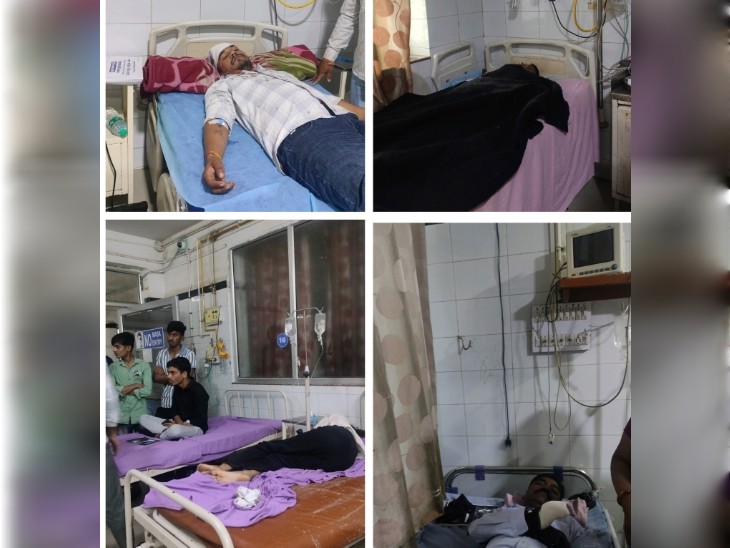 घायलों को हॉस्पिटल में किया एडमिट।