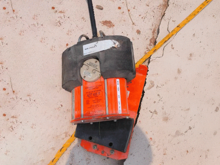 The black box was recovered from the roof of the medical hostel on 13 June. - Dainik Bhaskar