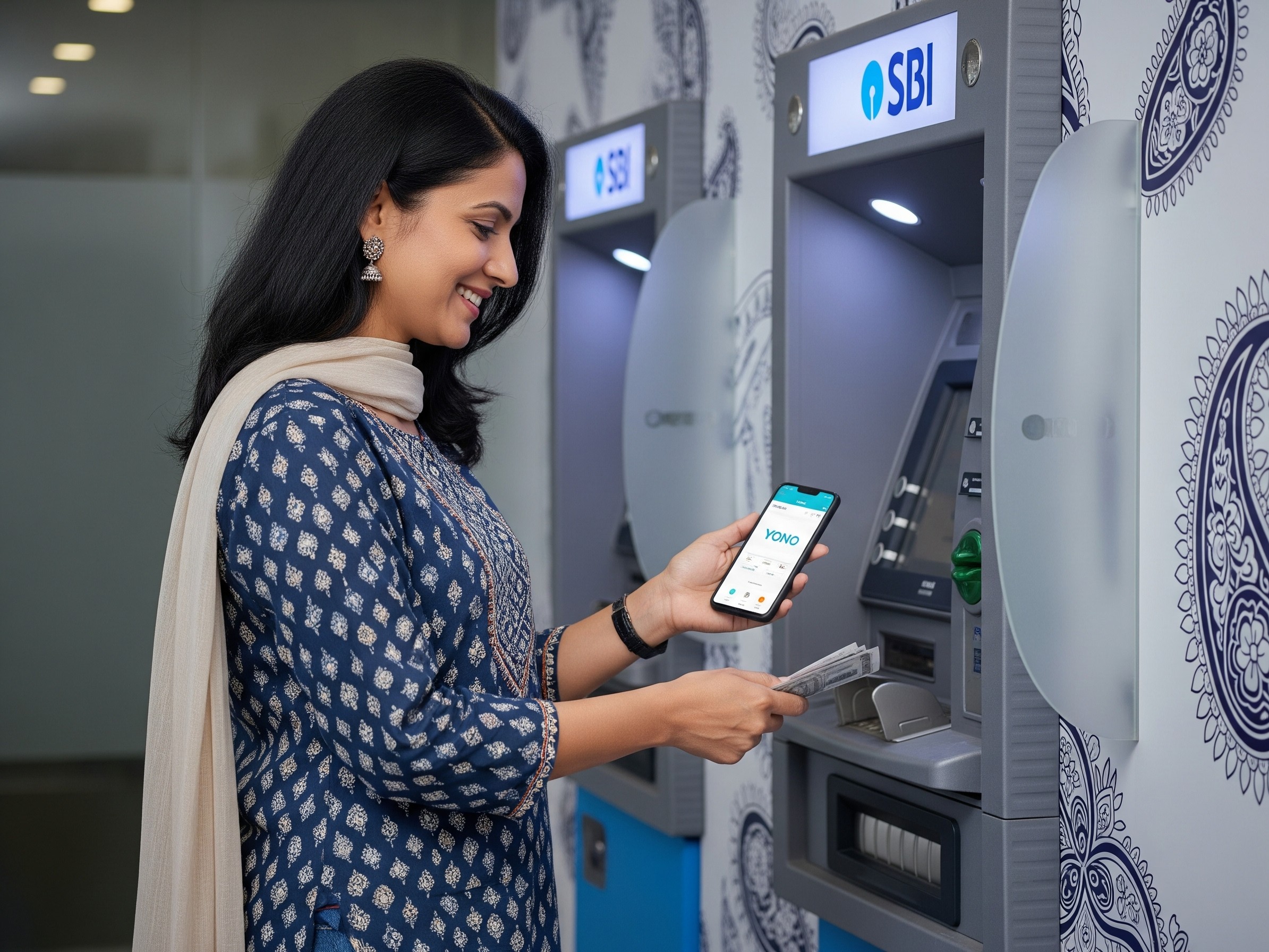 देशभर के 16,500 से ज्यादा SBI ATM पर यह सर्विस उपलब्ध है। (इमेज AI जनरेटेड है) - Dainik Bhaskar