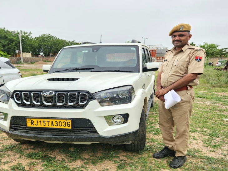 मादक पदार्थ तस्करी में उपयोग ली गई स्कॉर्पियो की जब्त।