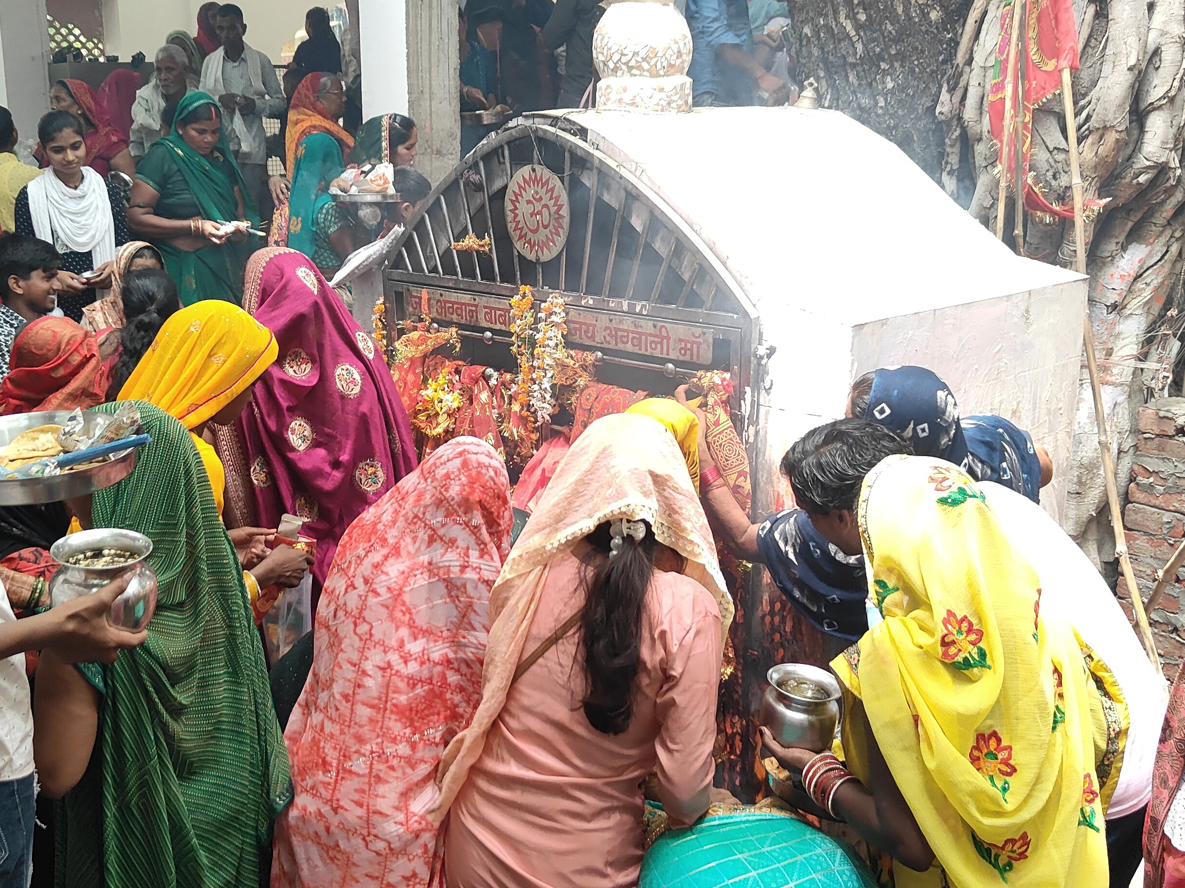 Crowd gathered at Maa Agwani temple on Nag Panchami | नाग पंचमी पर मां ...