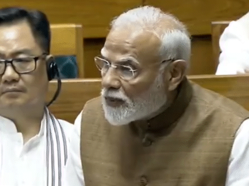 प्रधानमंत्री नरेंद्र मोदी ने 29 जुलाई को लोकसभा में एक घंटा 40 मिनट स्पीच दी।