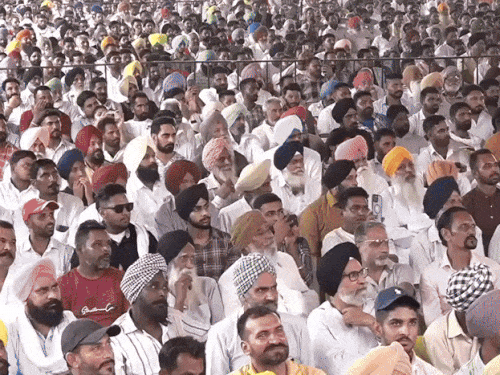 पंजाब सीएम भगवंत मान कार्यक्रम को संबोधित करते हुए। - Dainik Bhaskar