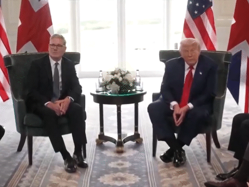 Trump is on a four -day informal visit on his golf resort located in Turnberry, Scotland. He made this comment at a press conference here. - Dainik Bhaskar