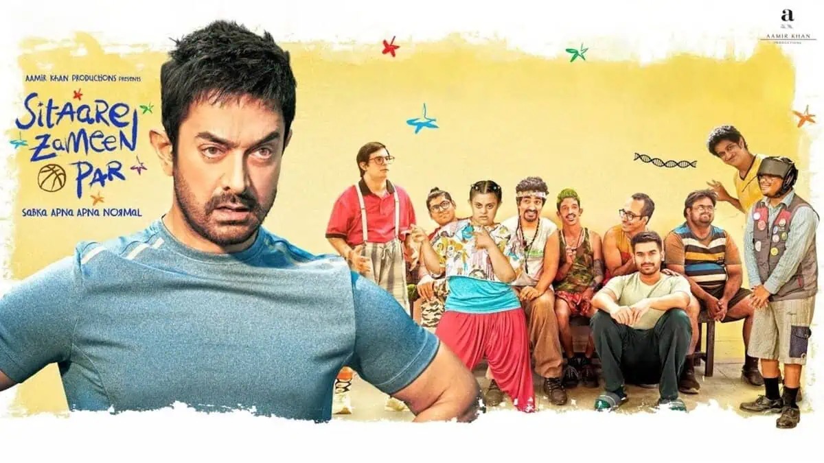'सितारे जमीन पर' हा एक क्रीडा विनोदी चित्रपट आहे. तो डाउन सिंड्रोम सारखा गंभीर विषय दाखवतो.
