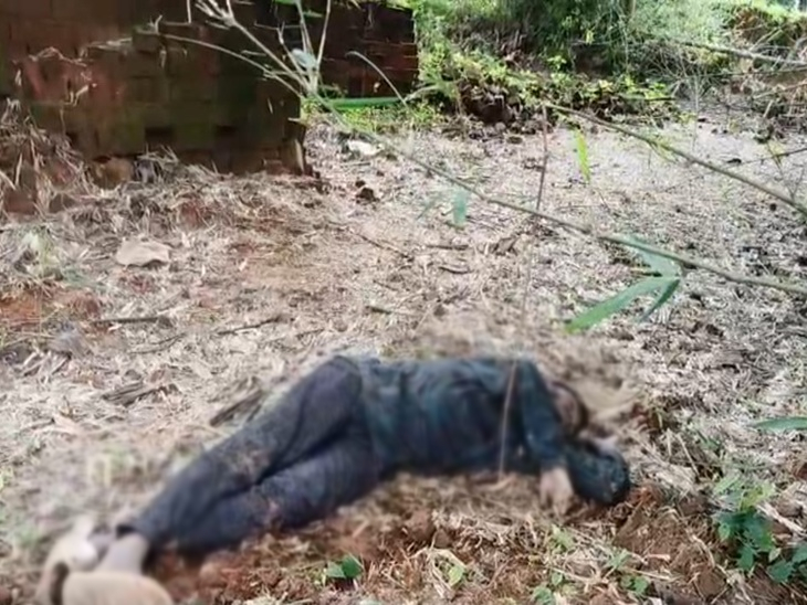 युवक की चाकू मारकर हत्या, बांसबाड़ी में मिला शव। - Dainik Bhaskar