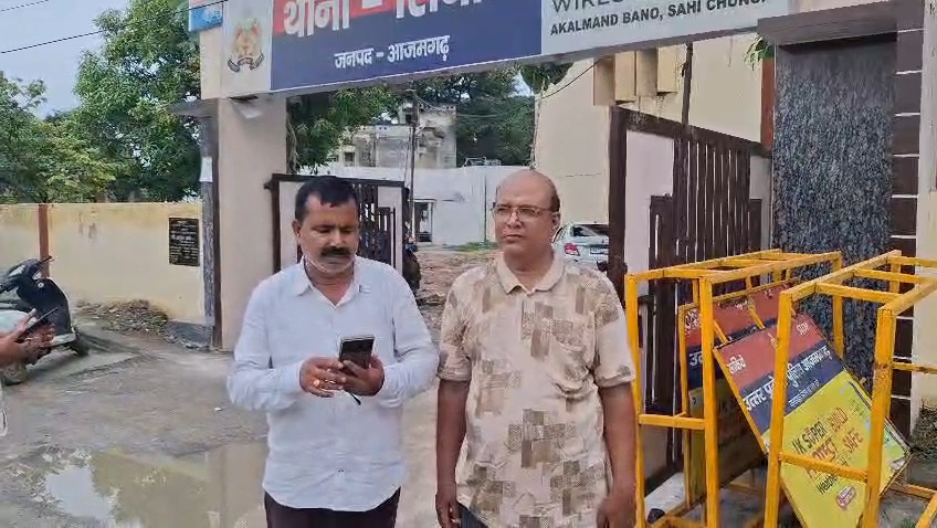 आजमगढ़ में पीड़ित विंध्याचल सिंह ने की मामले की शिकायत।