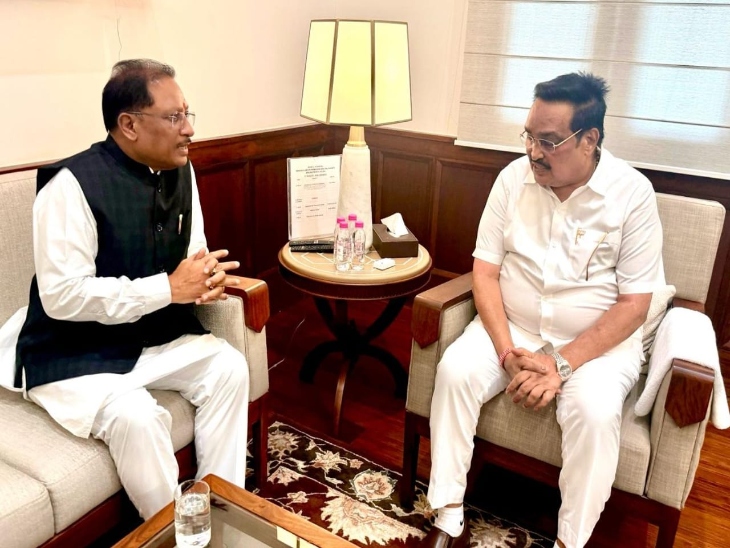 मुख्यमंत्री साय ने केंद्रीय जलशक्ति मंत्री से बोधघाट परियोजना को राष्ट्रीय परियोजना घोषित करने की मांग की।