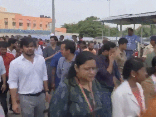 Women doctors have demanded security. He says that if there is no security, no service.