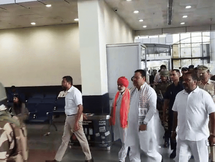सीएम भजनलाल शर्मा उदयपुर एयरपोर्ट पर