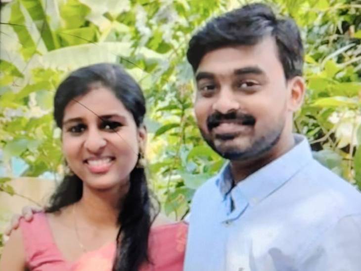 डॉक्टर अबीशो अपनी पत्नी निमिषा के साथ