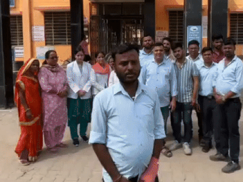 पीड़ित नर्सिंग ऑफिसर अंकित कुमार सैन।