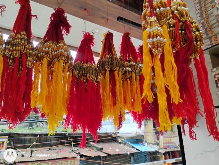 Rakshabandhan is celebrated in the markets of Gorakhpur