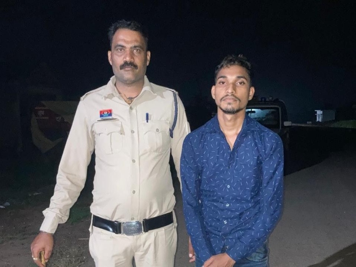 पुलिस ने आरोपी को खरोरा से पकड़ा है।