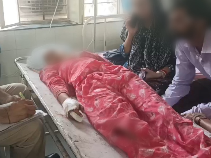 चाकू मारकर युवती को किया घायल