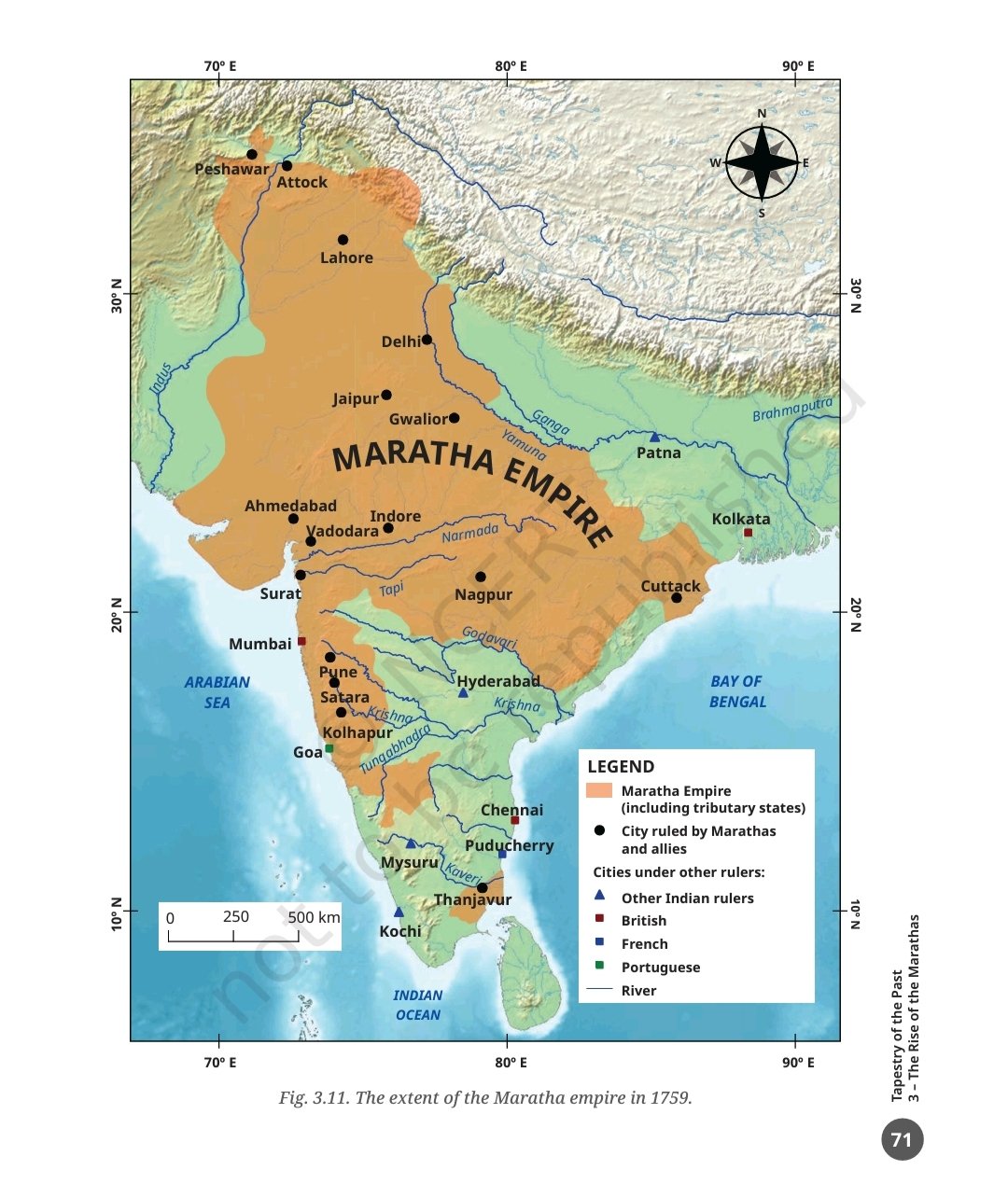 Disputed map published in NCERT's class 8th social science book.