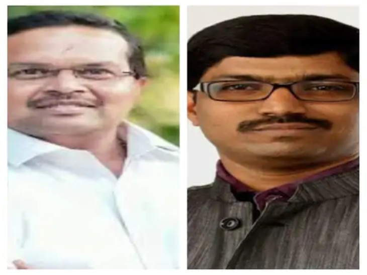 बीजेपी नेता हेमंत पाणिग्रही और अनुराग अग्रवाल।