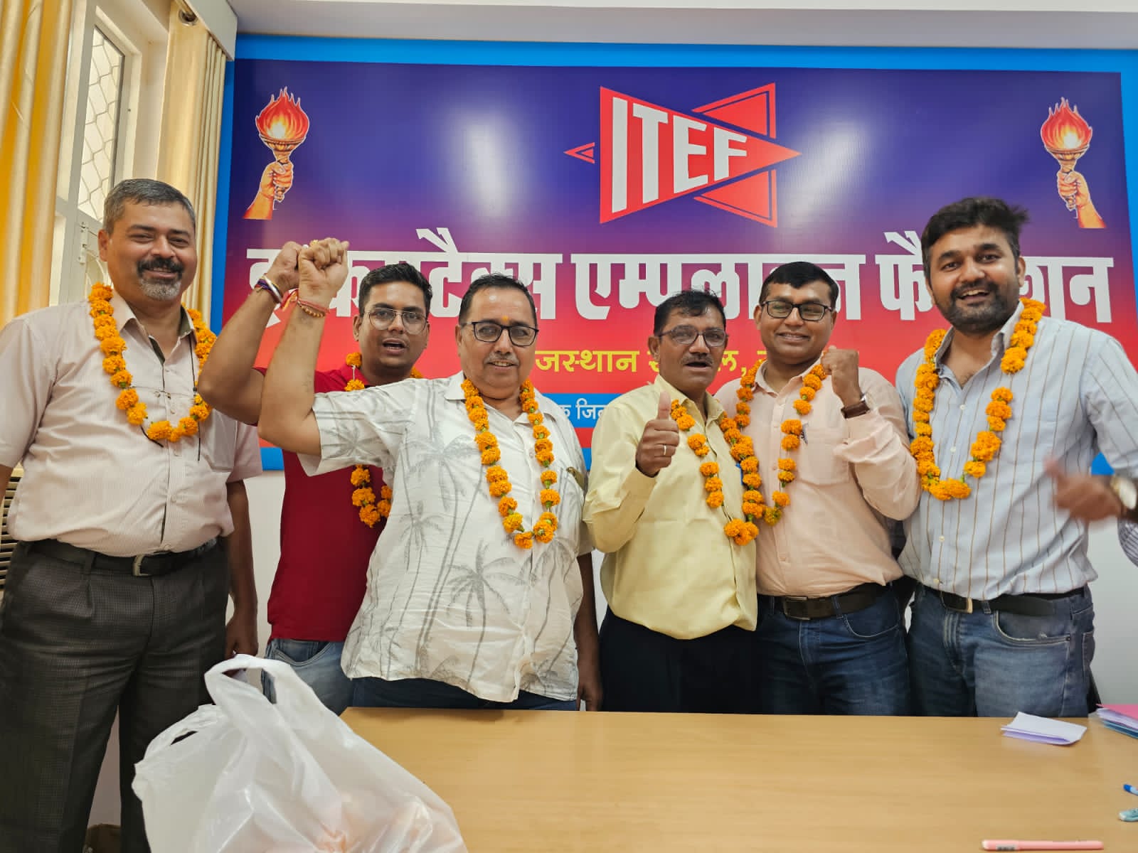 जोधपुर से ये छह सदस्यीय टीम करेगी कर्मचारियों का संगठन में प्रतिनिधित्व।