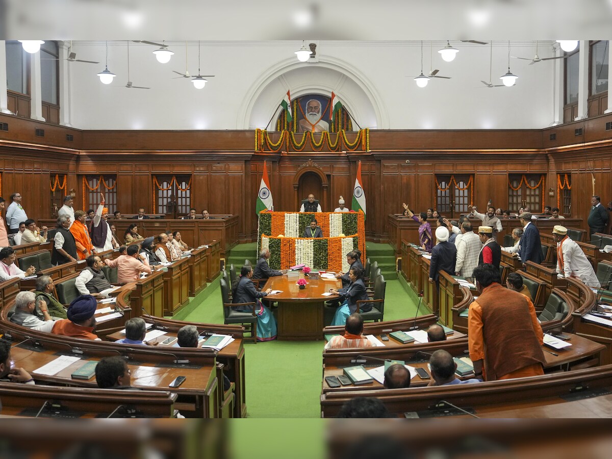 41 votes were cast in favor of the bill and 17 in protest. Photo- Delhi Assembly