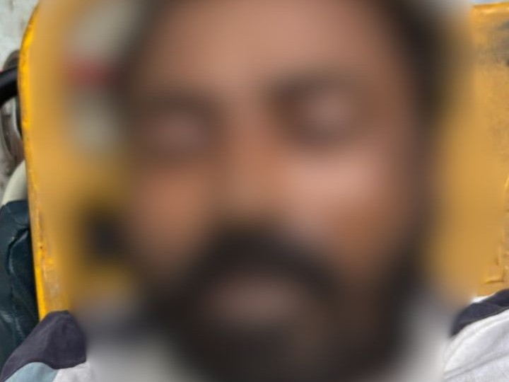 मृतक धर्मेंद्र का शव। - Dainik Bhaskar