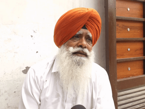 Shaheed Preetpal's uncle Subedar Darshan Singh.