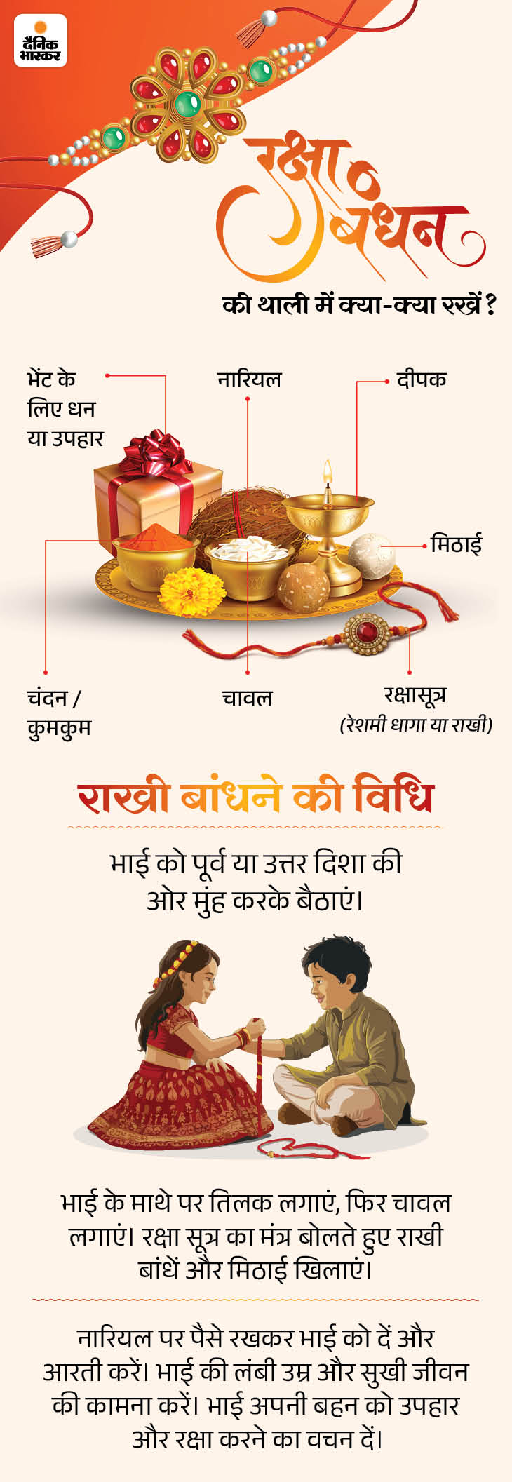 तिलक के लिए चंदन का इस्तेमाल करना ज्यादा शुभ माना जाता है, क्योंकि चंदन महकता है और शीतलता देता है। चंदन न हो तो कुमकुम का इस्तेमाल कर सकते हैं।