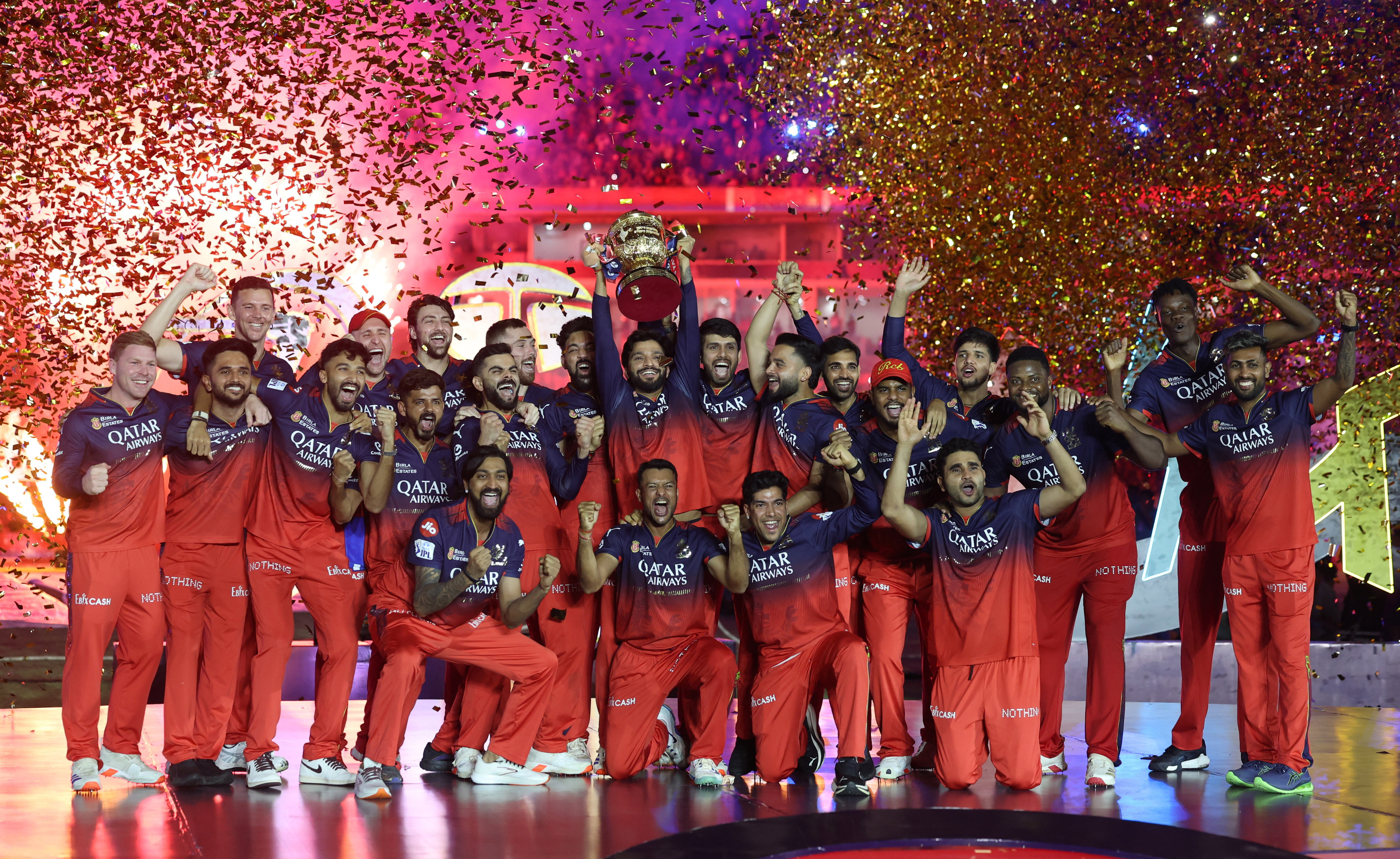 RCB ने रजत पाटीदार की कप्तानी में IPL 2025 का टाइटल जीता था।