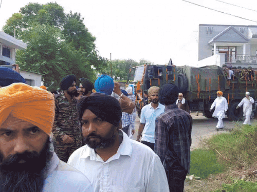 Shaheed Pritpal's body reached his village.