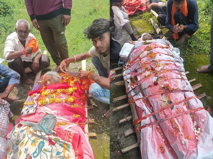 दादी और पोते का अंतिम संस्कार मंडकासिया में एक साथ किया गया।