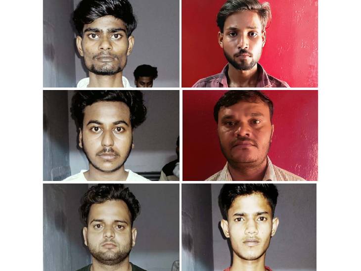 अपहरण कांड को अंजाम देने में पकड़े गए आरोपी।