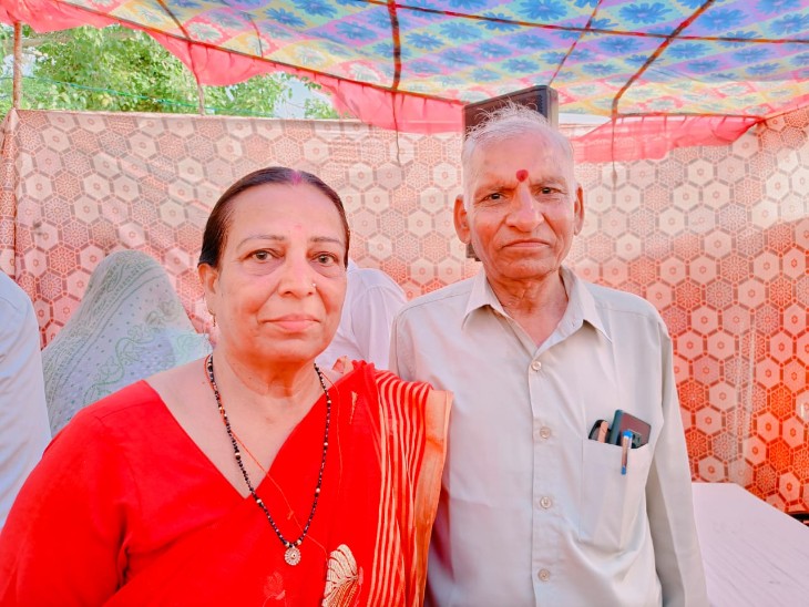 इंदु रानी आमेटा और उनके पति अरविंद कुमार आमेटा।
