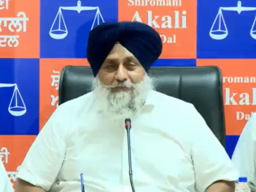 शिरोमणि अकाली दल प्रधान सुखबीर सिंह बादल।