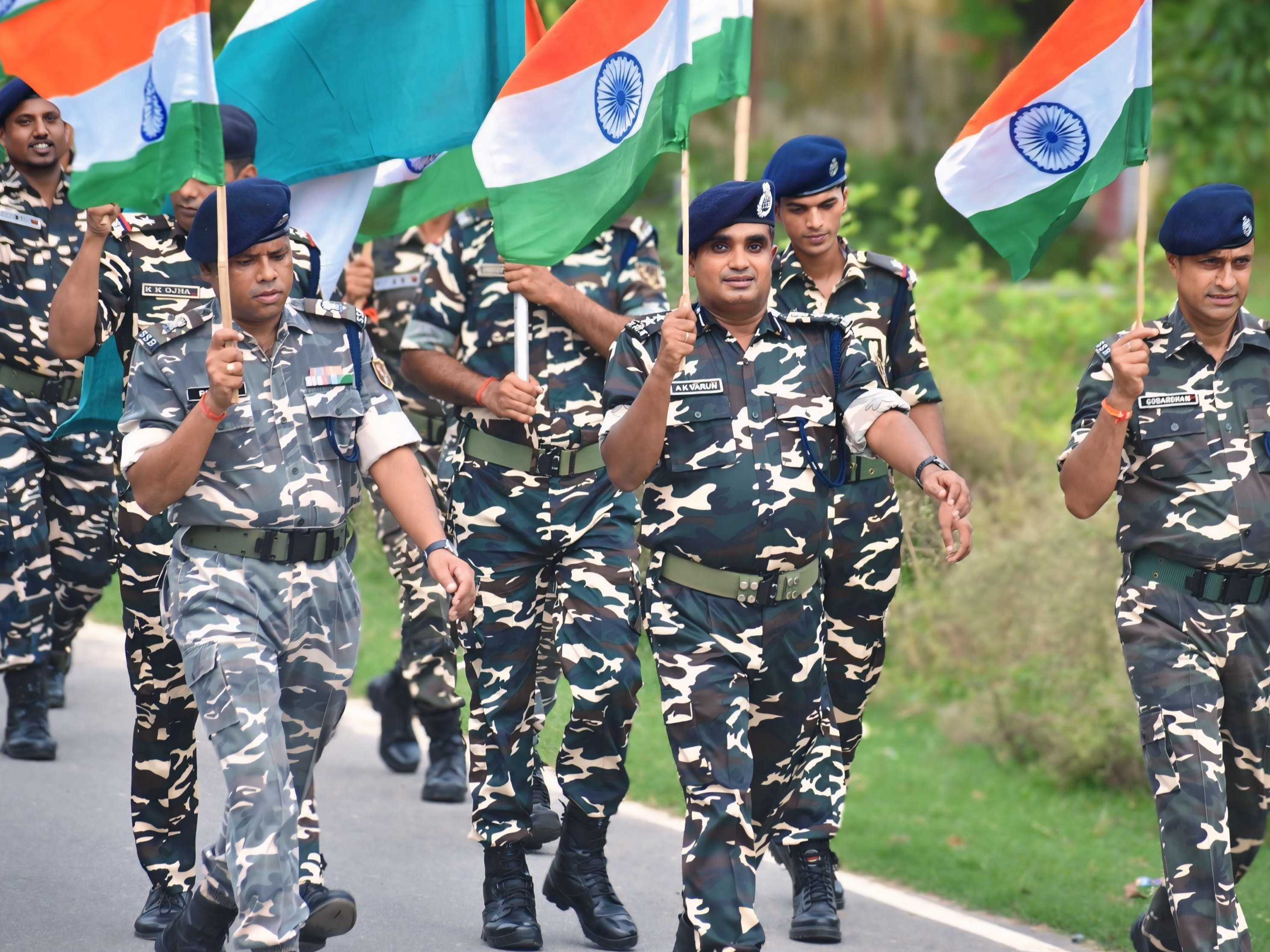 Every house tricolor tour of SSB Bhinga in Shravasti | श्रावस्ती में ...