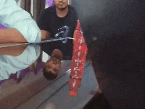 A lot of youth are seen sitting in the video. A young man is secretly recording a video hidden.
