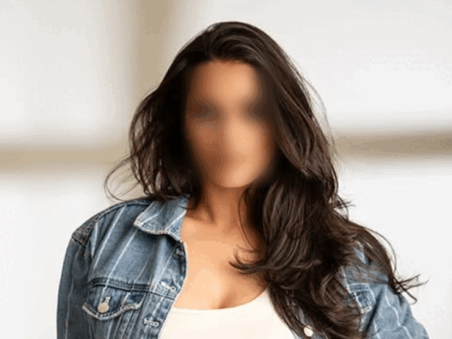 The model gets a photoshoot in expensive dress and uploads it on social media.