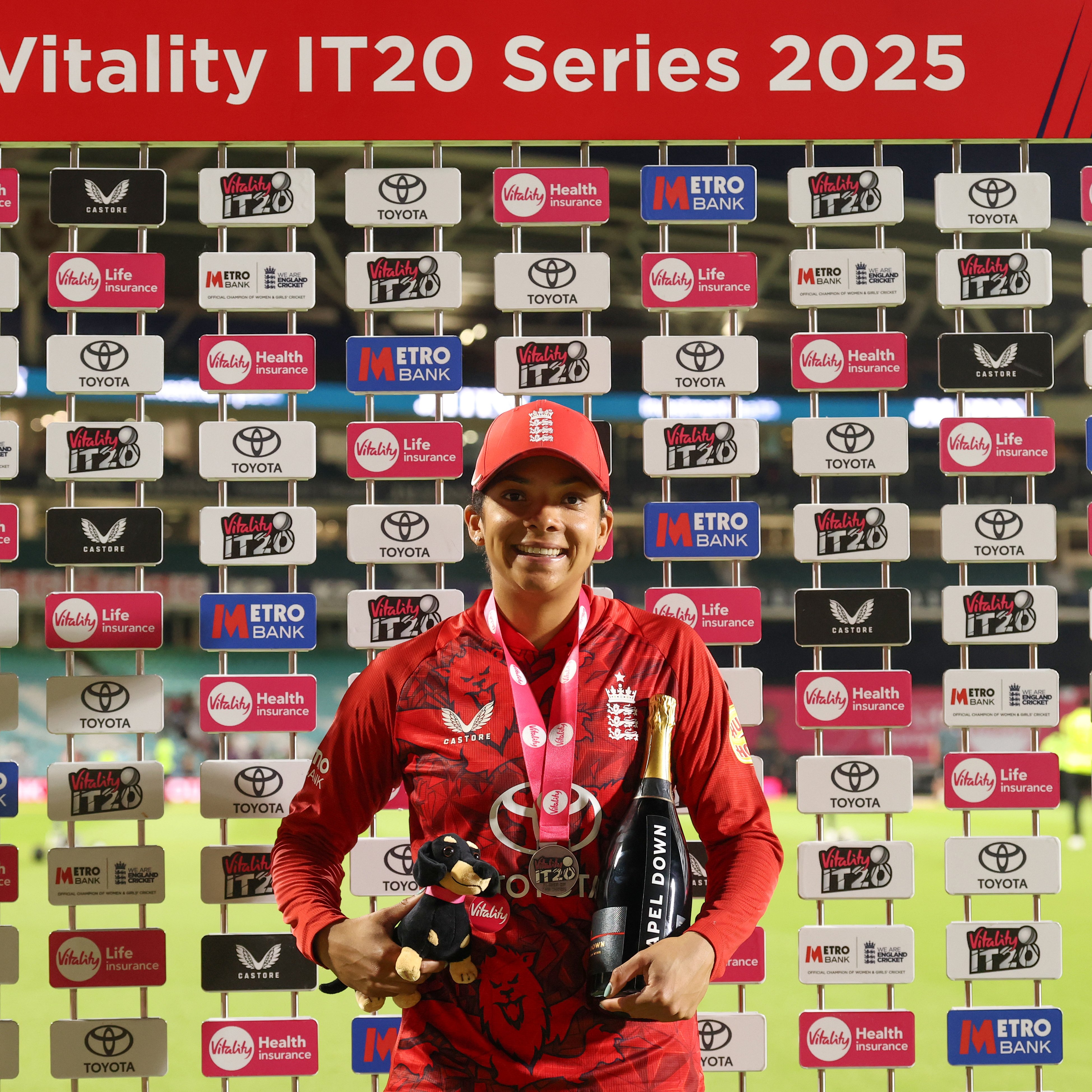Sophia Dunkli scored more than 250 runs in ODIs and T20 series against India.