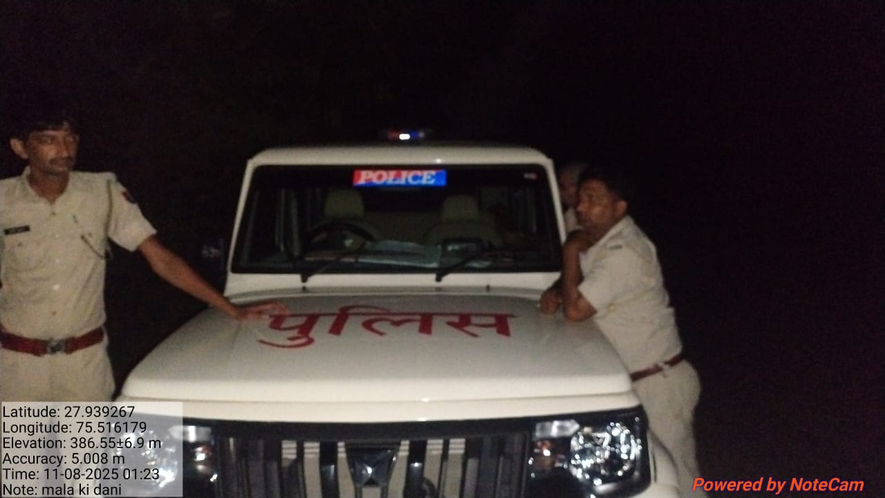 कुचलने की कोशिश, जब्त पिकअप छुड़ाकर फरार, गुढा थाने में मामला दर्ज