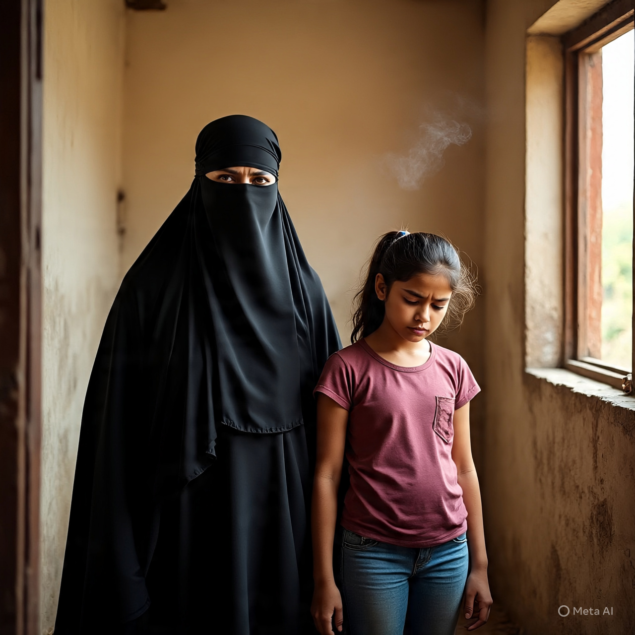 जब आरोपी ने नाबालिग के साथ संबंध बनाने की कोशिश की तो नाबालिग वहां से भाग कर घर आ गई। इमेज सोर्स मेटा AI