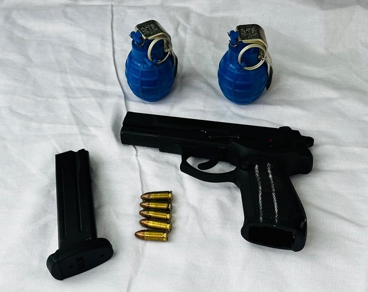 Weapons seized from terrorists.