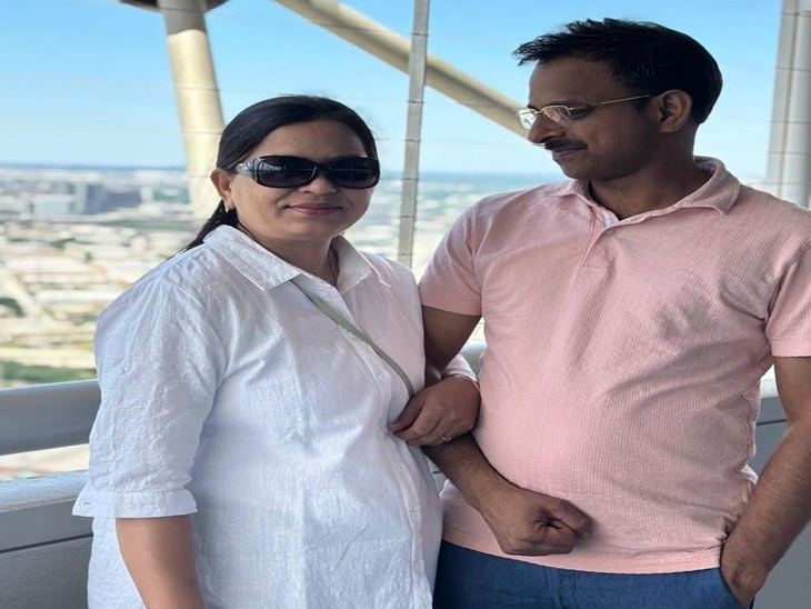 पत्नी प्रभा सागर के साथ डीआईजी बाबू राम।