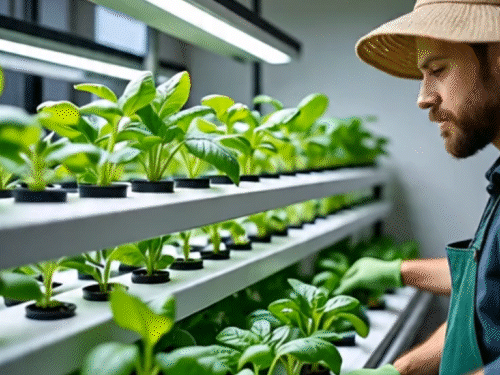 हाइड्रोपोनिक तकनीक से गांजा ग्रीन हाउस में उगाया जाता है...(AI जनेरेटेड वीडियो)