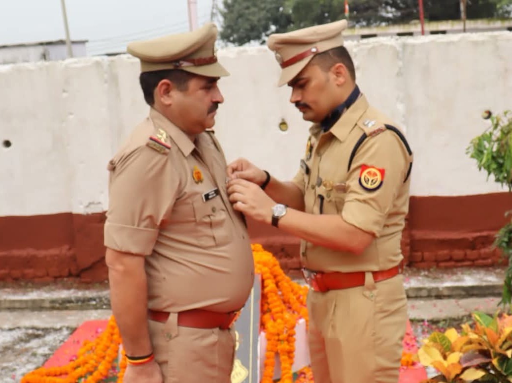 IPS Krishna Kumar Bishnoi awarded with excellent service medal