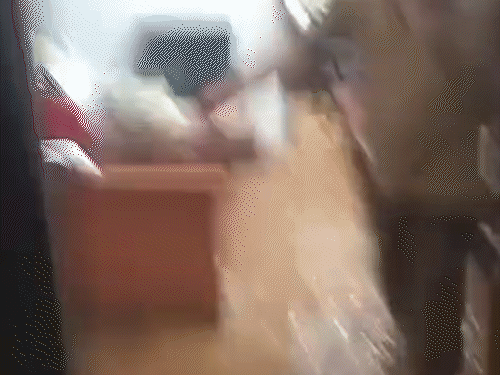 बादल फटने क बाद पुलिस स्टेशन में भरा पानी।