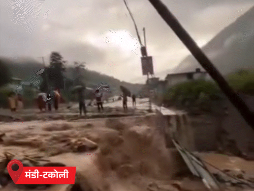 पनारसा में बादल फटने के बाद तबाही