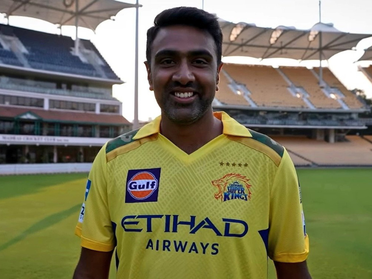 रविचंद्रन अश्विन ने 9 साल बाद 2025 में CSK के लिए IPL खेला। - Dainik Bhaskar
